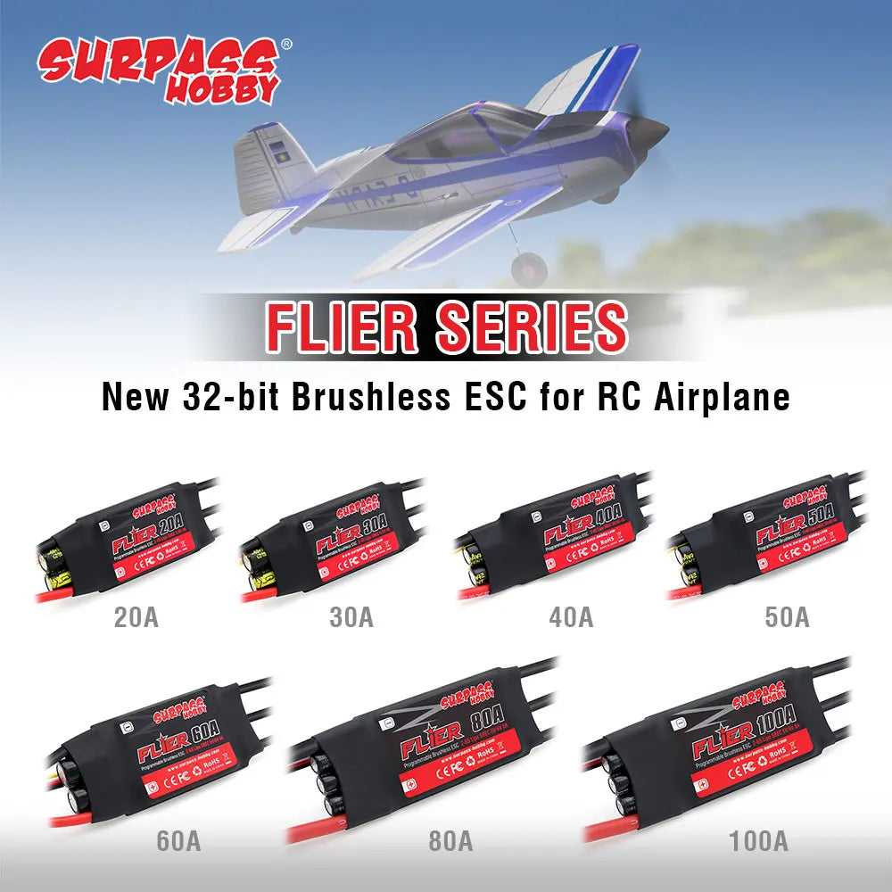 SURPASS HOBBY Flier 20A-100A Brushless ESC