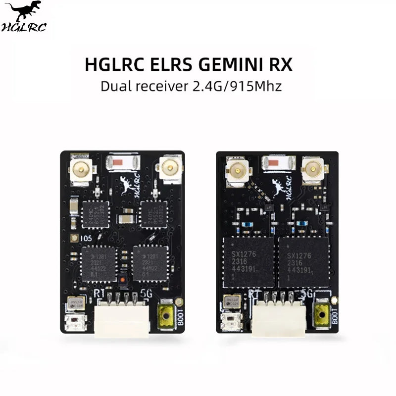 HGLRC GEMINI 2.4GHz / 915MHz ExpressLRS Receiver