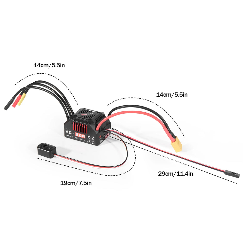 AneegFPV HG 35A / 60A / 80A Waterproof Brushless ESC