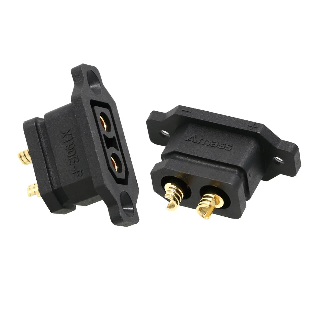 Amass XT90E-F Mountable Battery Connector - 2 Pack