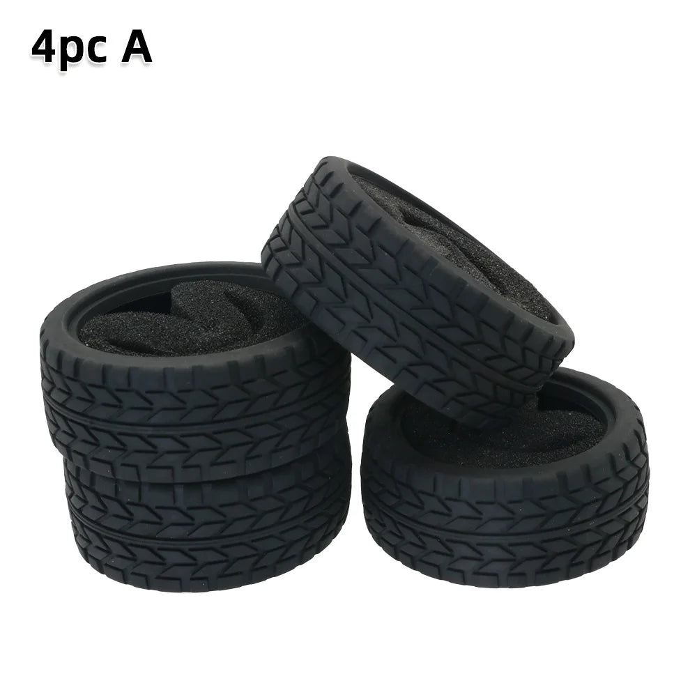 65mm On-Road RC Car Tires - 4 Pack