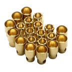 Gold Bullet Connectors 2.0-8.0mm - 10 Pair