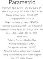 ISDT 608PD 240W 10A Smart Balance Charger