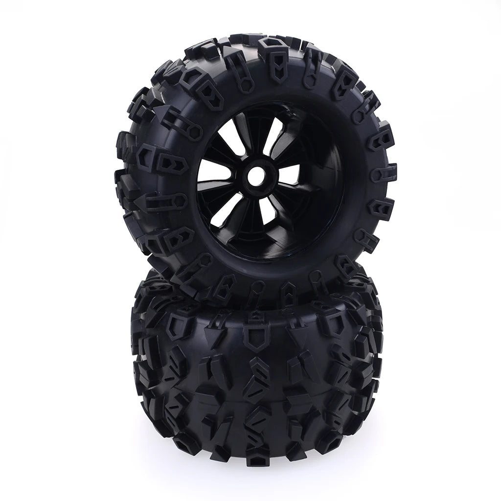 1/8 RC Truck Tires & Wheels - 4 Pack