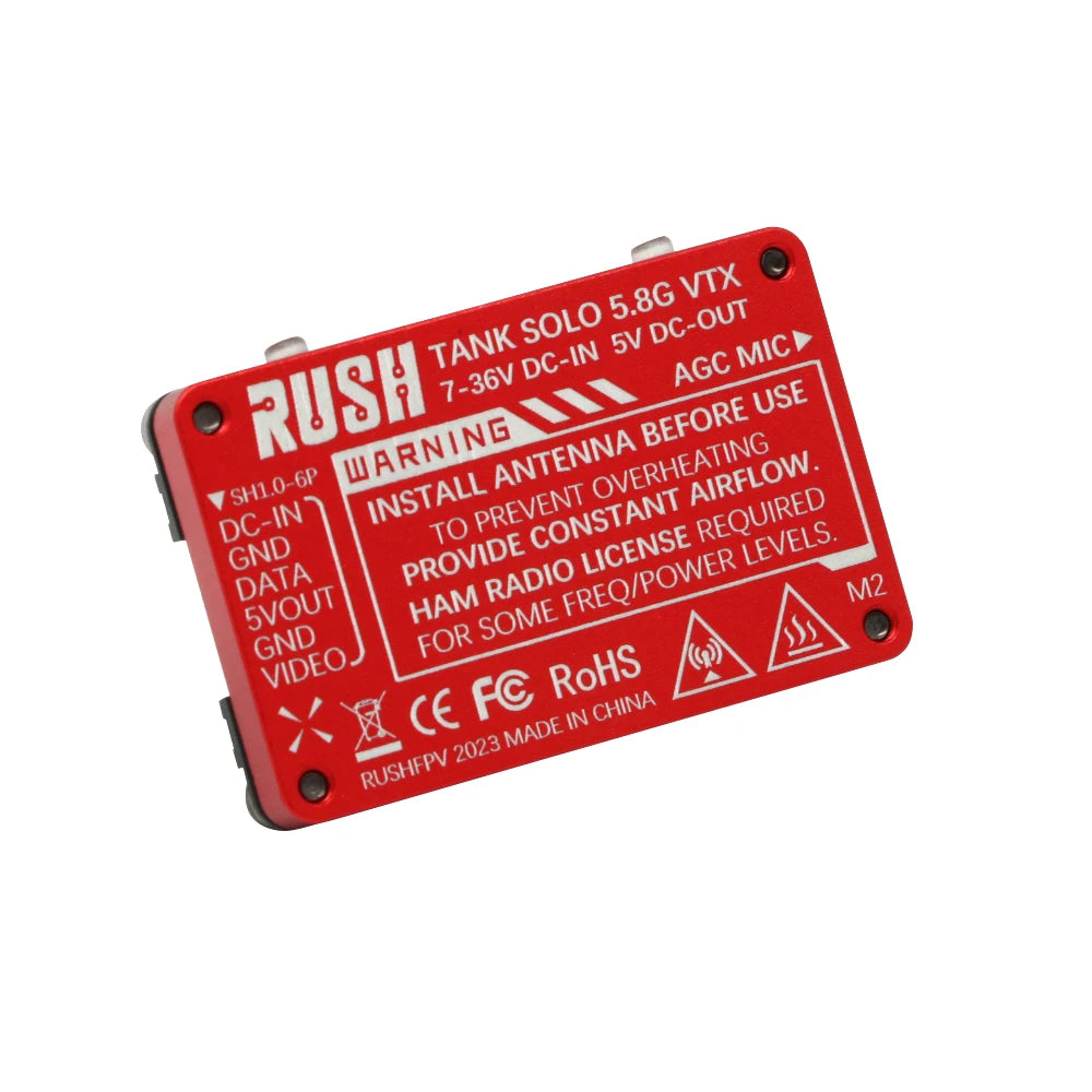 RUSHFPV Solo Tank 5.8GHz 1.6W FPV VTX