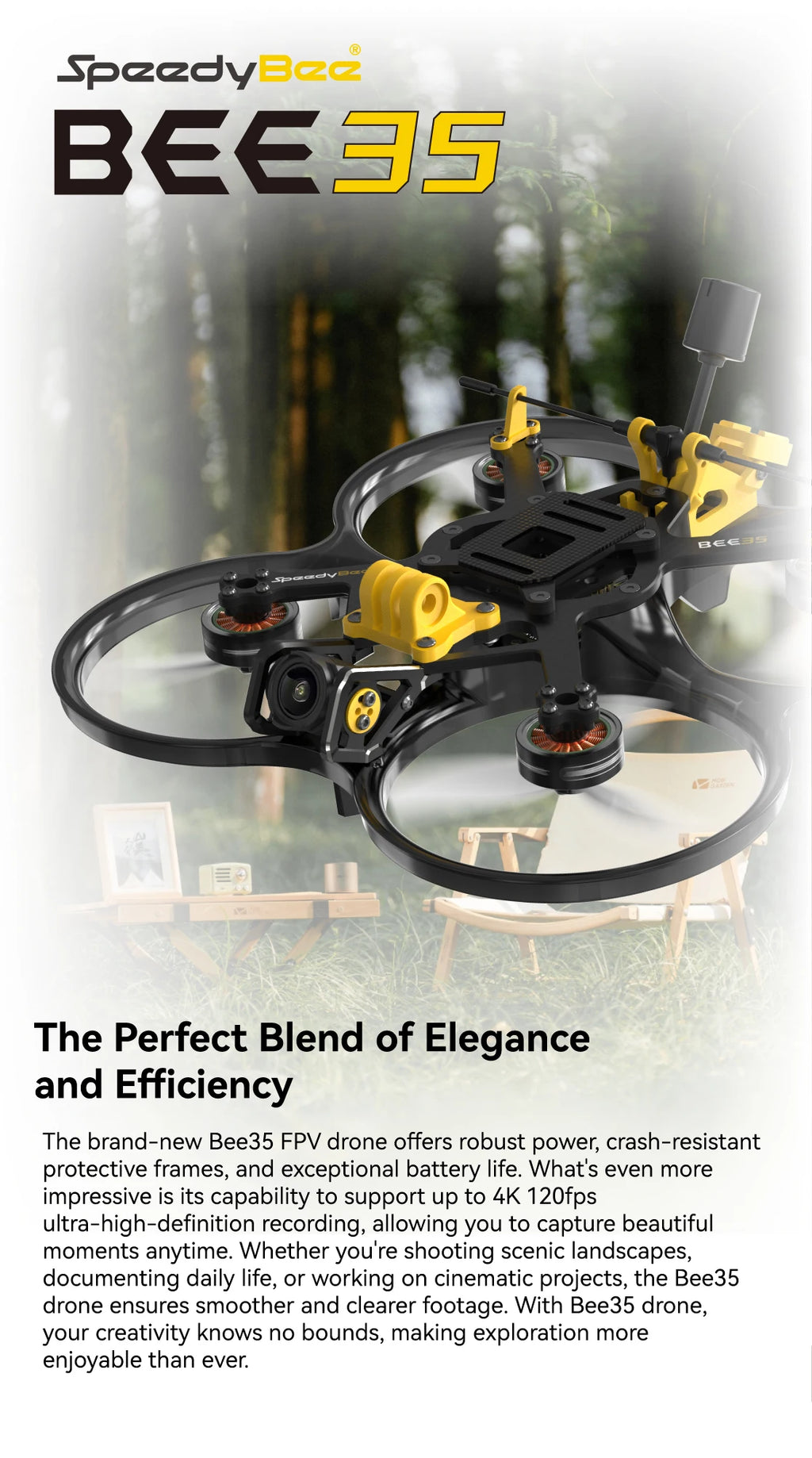 SpeedyBee Bee35 / Bee35 Pro 3.5-Inch O3 FPV Frame
