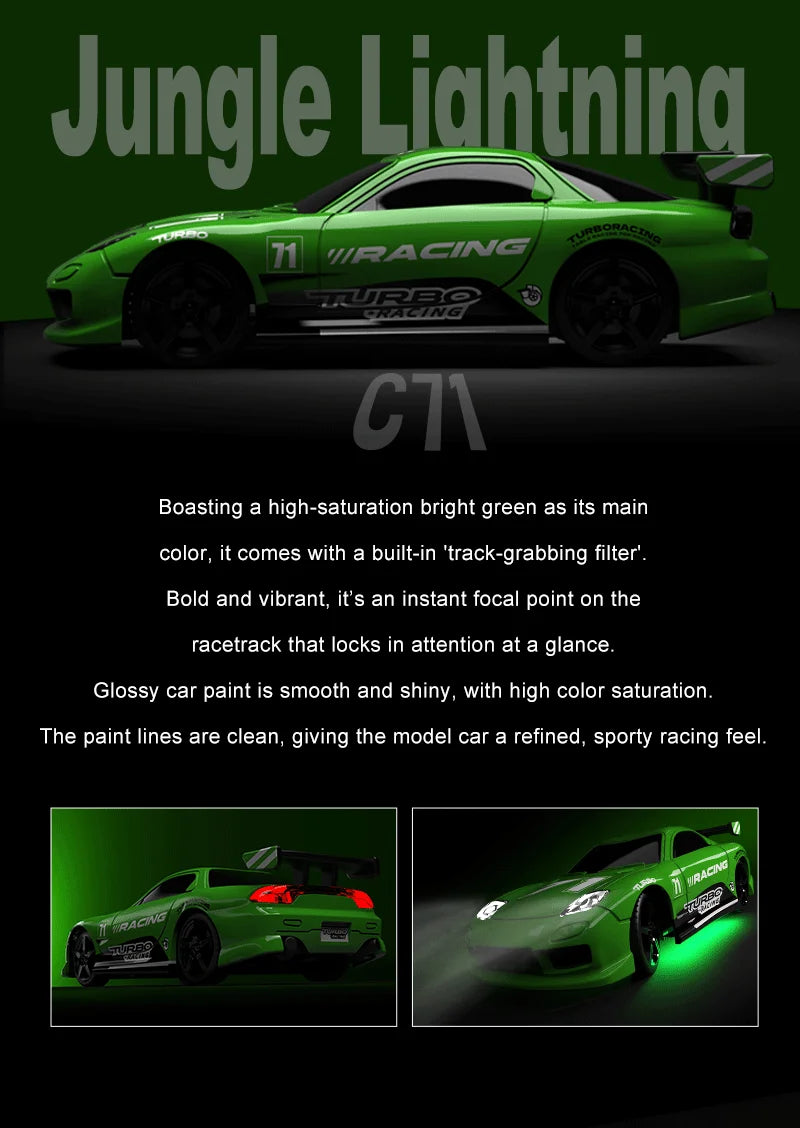 Turbo Racing C71 / C72 / C73 / C74 1:76 RTR RC Car Set