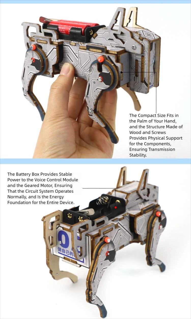 DIY Voice-Control Mechanical Dog STEM Kit