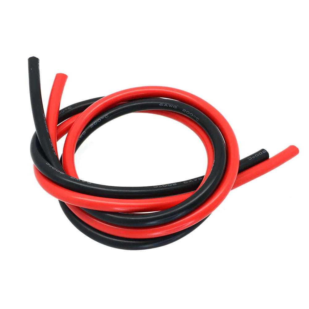 2m High-Temperature Silicone Wire Pair
