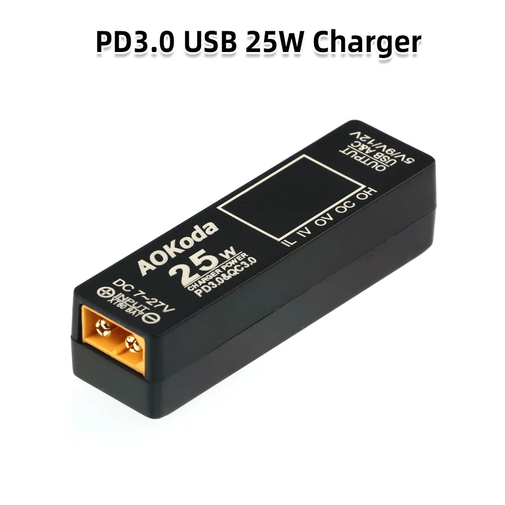 AOKoda PD3.0 XT60 to USB Power Adapter