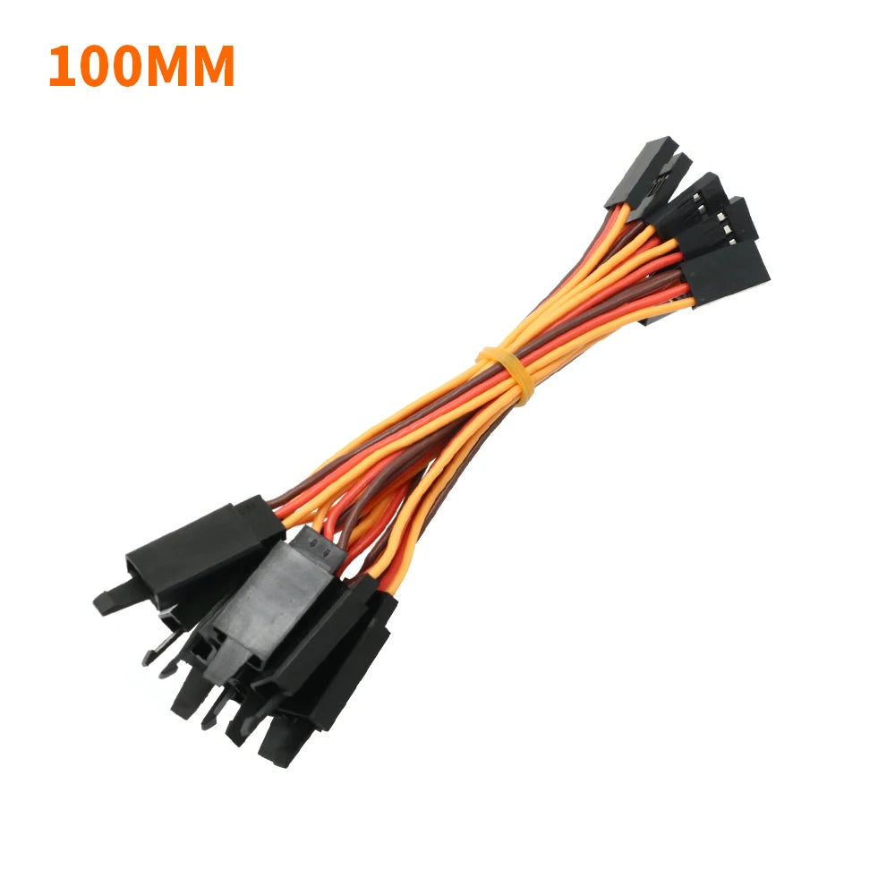 Servo Extension Cable 100-1000mm - 10 Pack