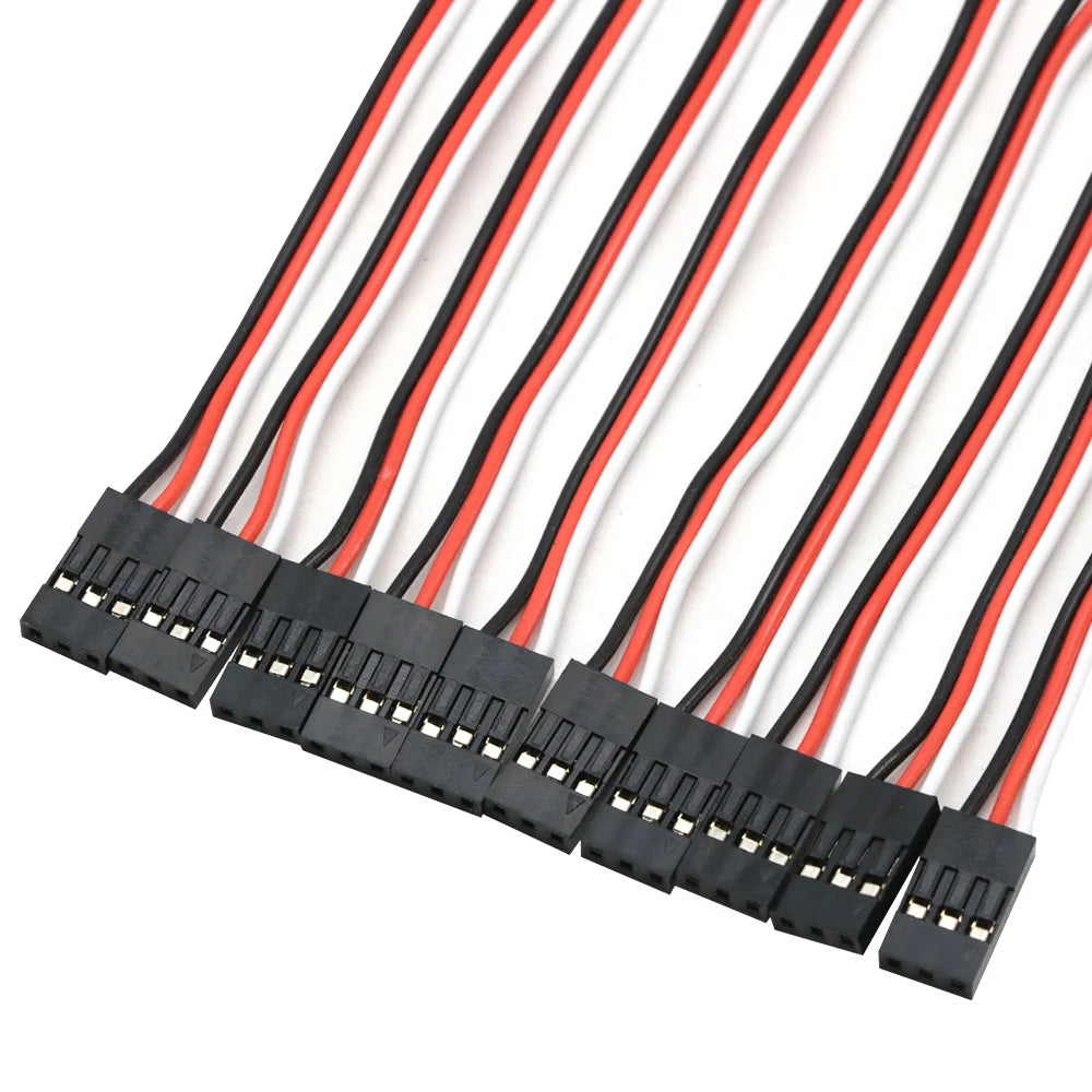 Servo Extension Cable 100-500mm - 10 Pack