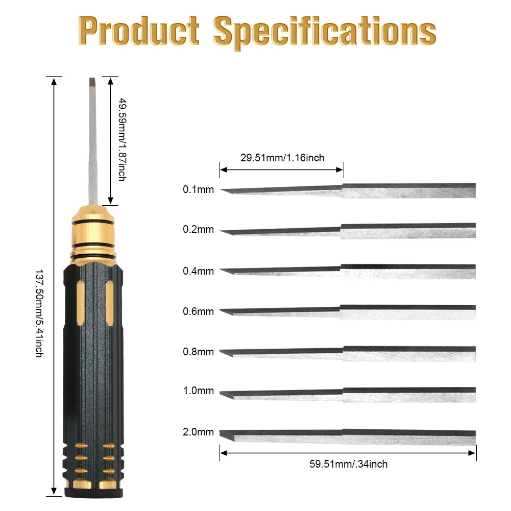 Model Scriber & 7-Blade Chisel Set