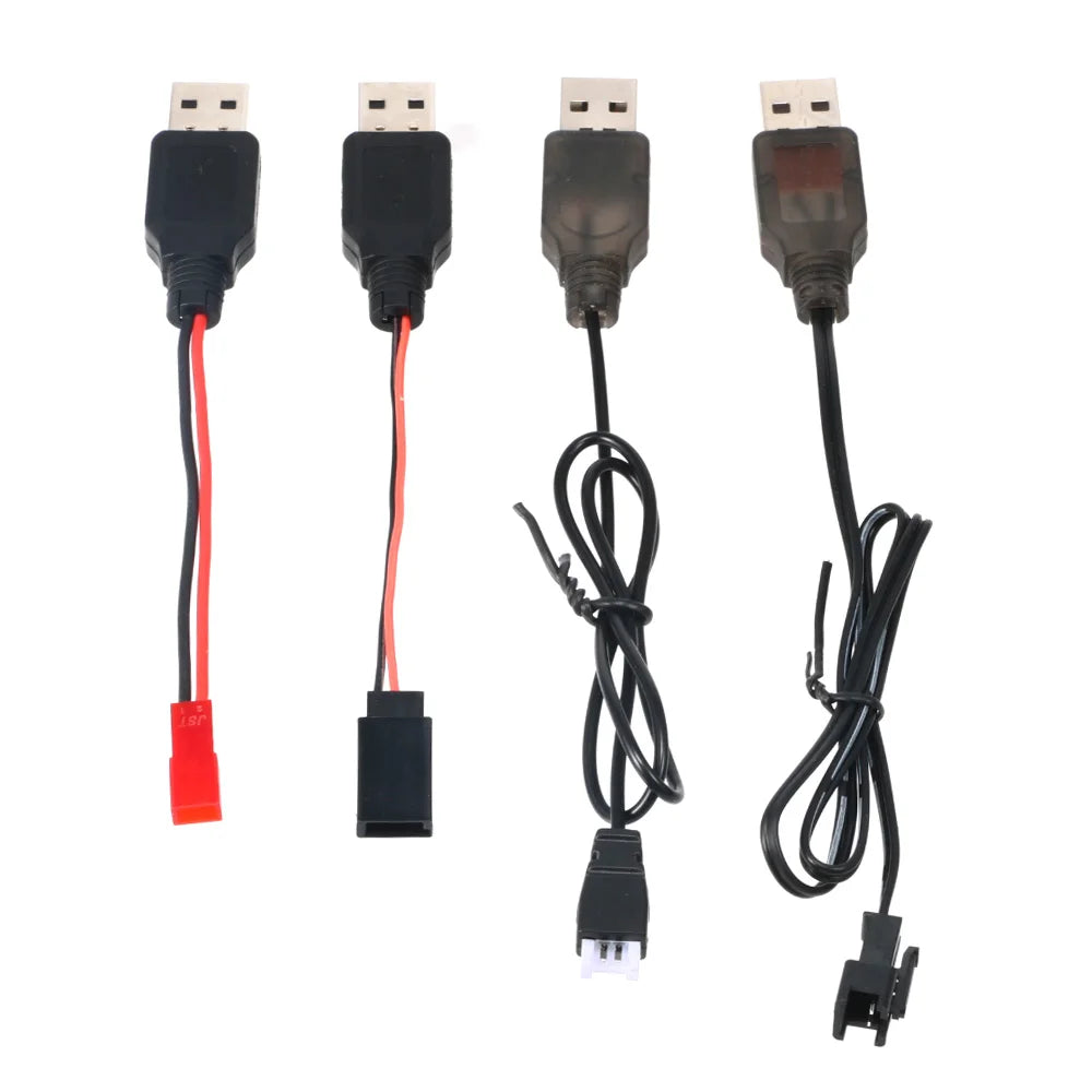 3.7V USB LiPo Charger Cable with JST/SM/Futaba Plug