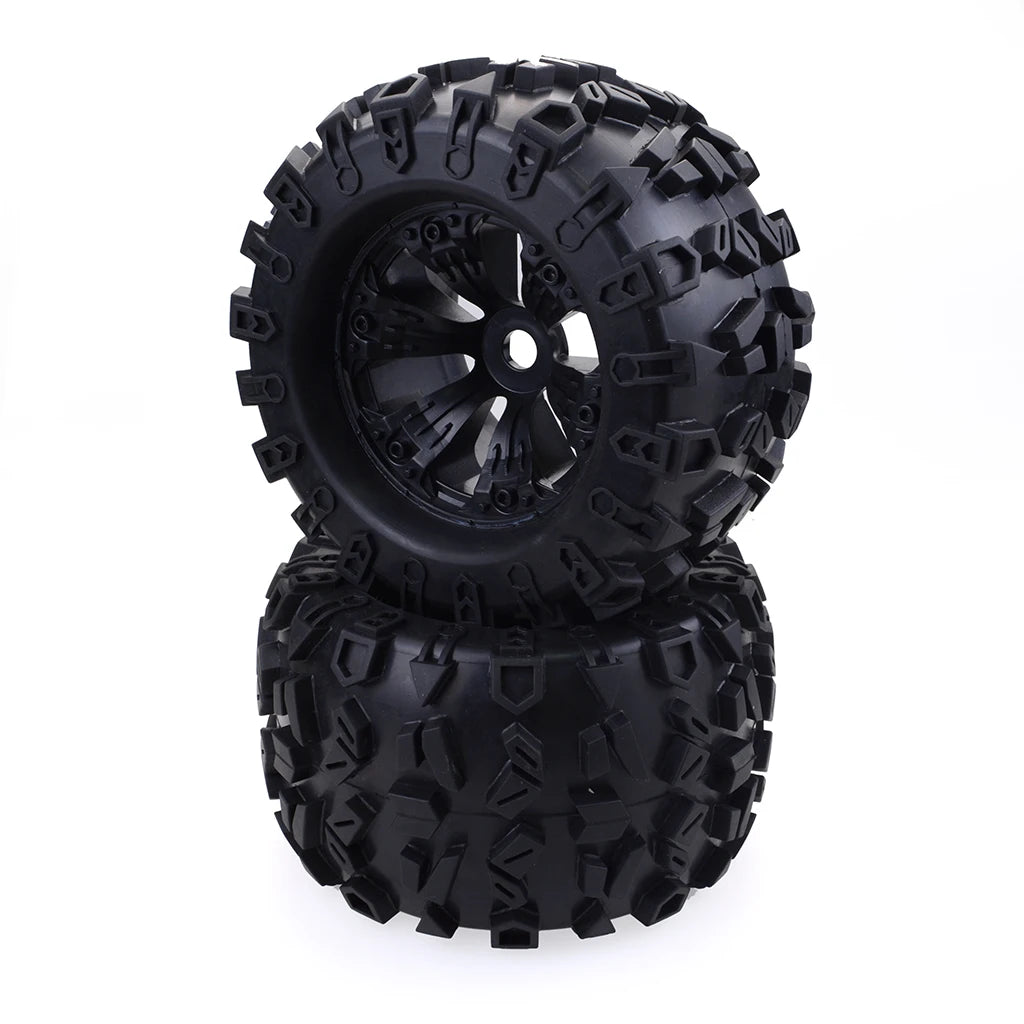 1/8 RC Truck Tires & Wheels - 4 Pack