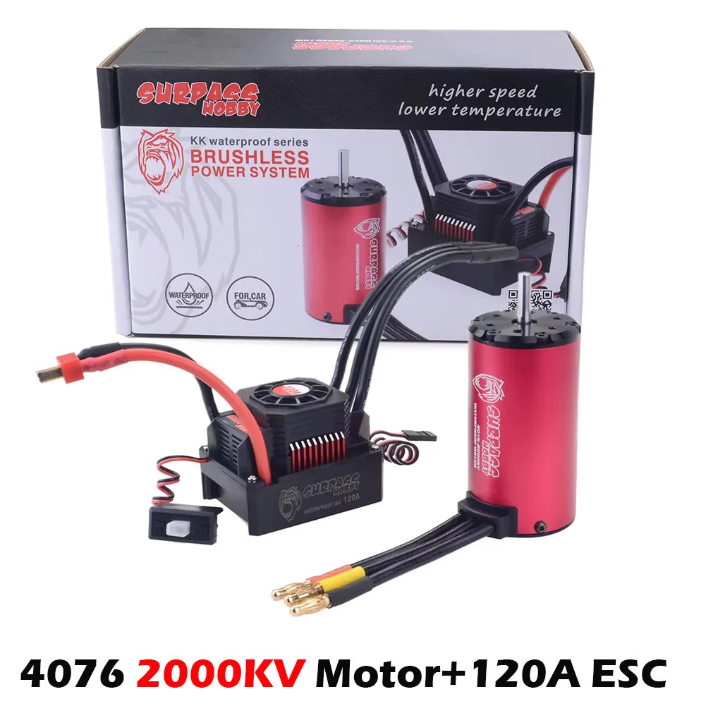 SURPASS HOBBY 4076 Brushless Motor & 120A/180A ESC Combo