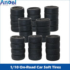 65mm On-Road RC Car Tires - 4 Pack