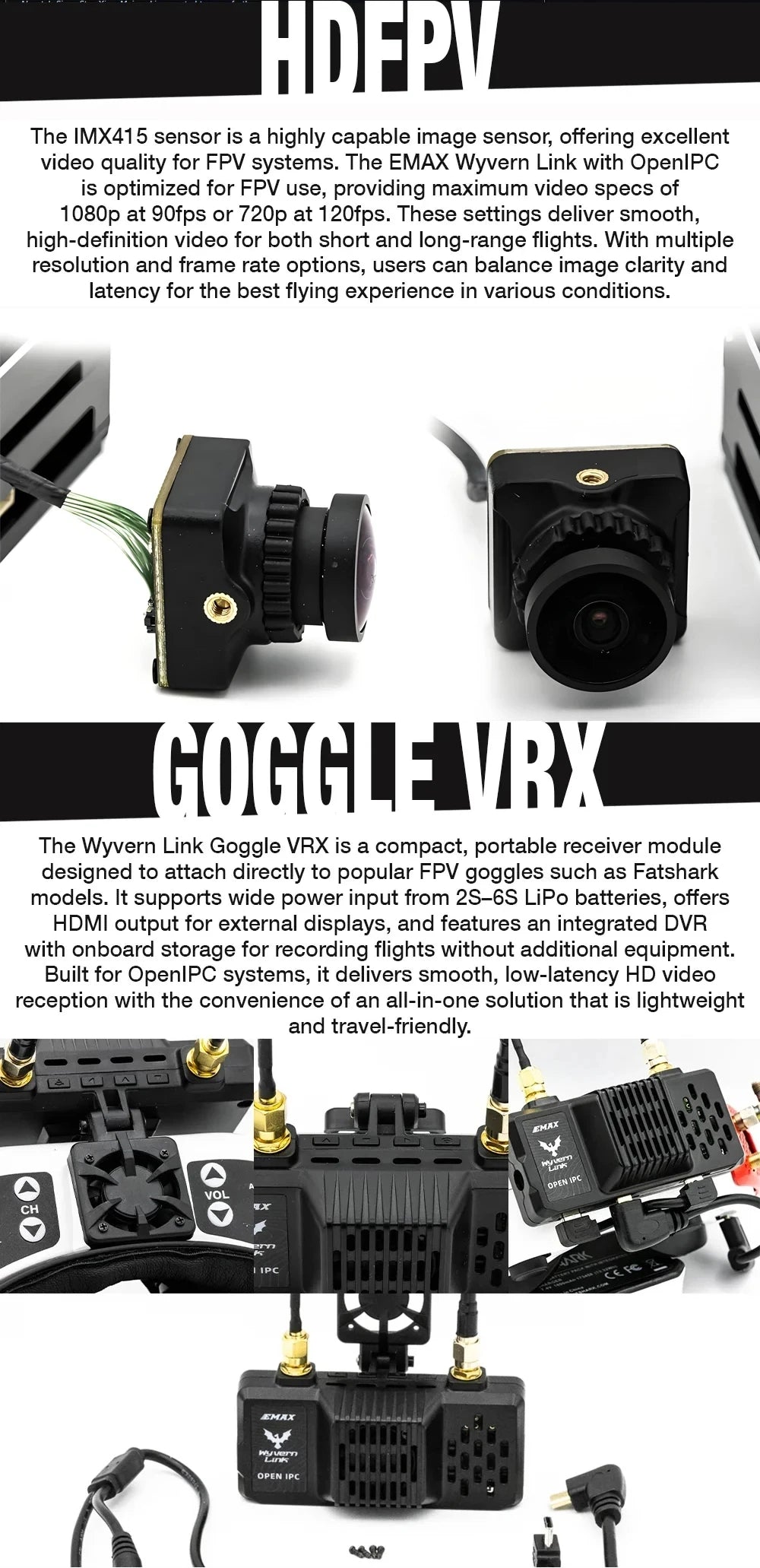 EMAX OpenIPC Wyvern Link 800mw FPV VTX