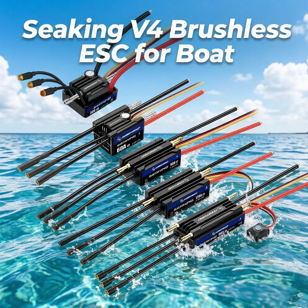 HOBBYWING Seaking V4 Waterproof RC Boat ESC 30A-160A