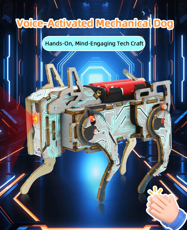 DIY Voice-Control Mechanical Dog STEM Kit
