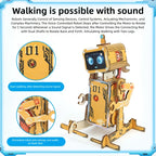 DIY Voice-Controlled Wooden Robot Science Kit