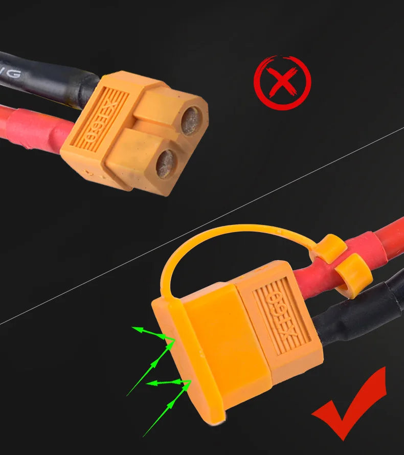 XT60 Protective Connector Caps - 10 Pack