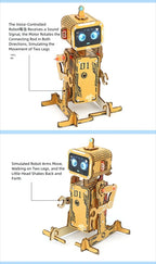 DIY Voice-Controlled Wooden Robot Science Kit