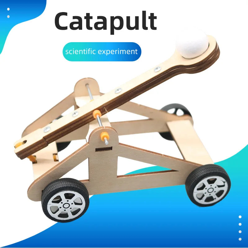 DIY Wooden Catapult Science Experiment Kit