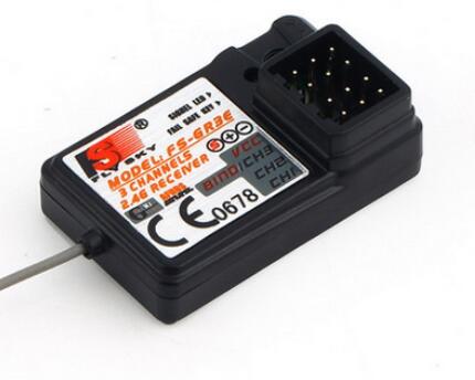 Flysky FS-GT2B FS GT2B 2.4G 3CH Gun RC Controller /w receiver, TX battery, USB cable, handle --Upgraded FS-GT2 GT2