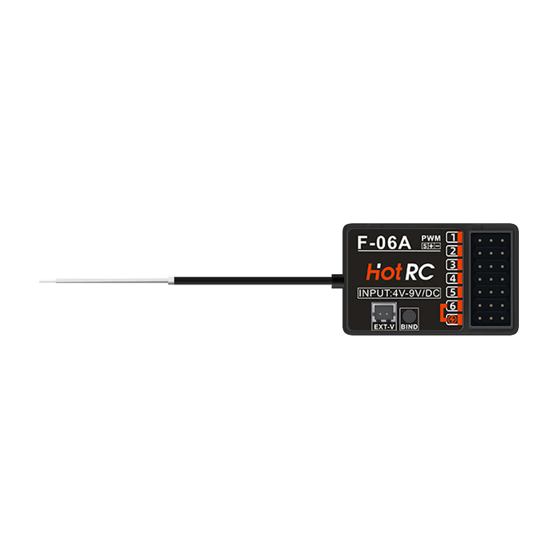 HOTRC CT-6A RC Transmitter and Receiver 6 Channel 2.4ghz Hand Controlled RC Car Boat Tanks Remote Controller