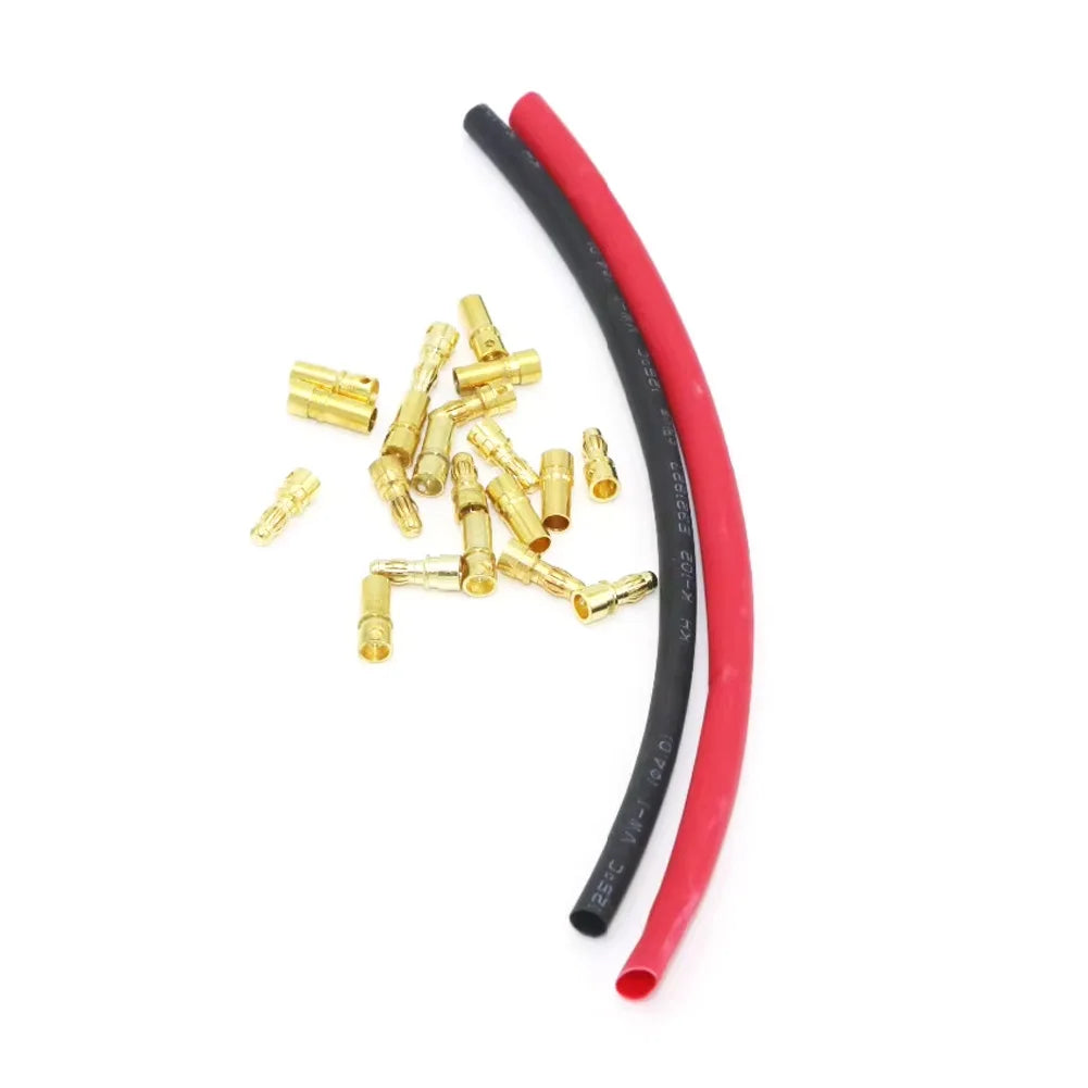 Gold Bullet Connectors 2.0-4.0mm - 10 Pair