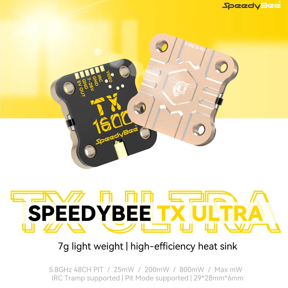 SpeedyBee TX ULTRA TX1600 5.8GHz 48CH 1.6W FPV VTX