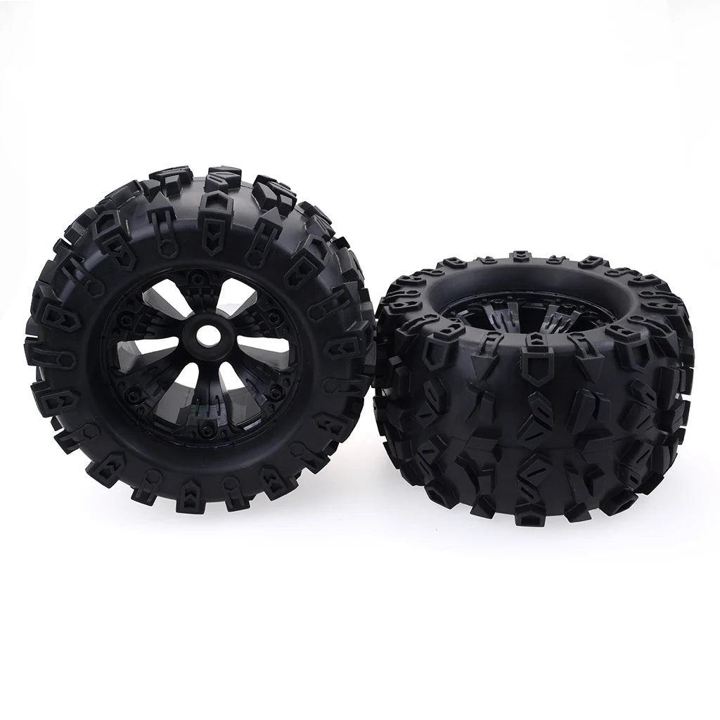 1/8 RC Truck Tires & Wheels - 4 Pack