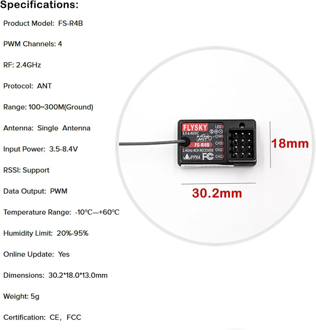 FlySky FS-R4B 2.4GHz Receiver