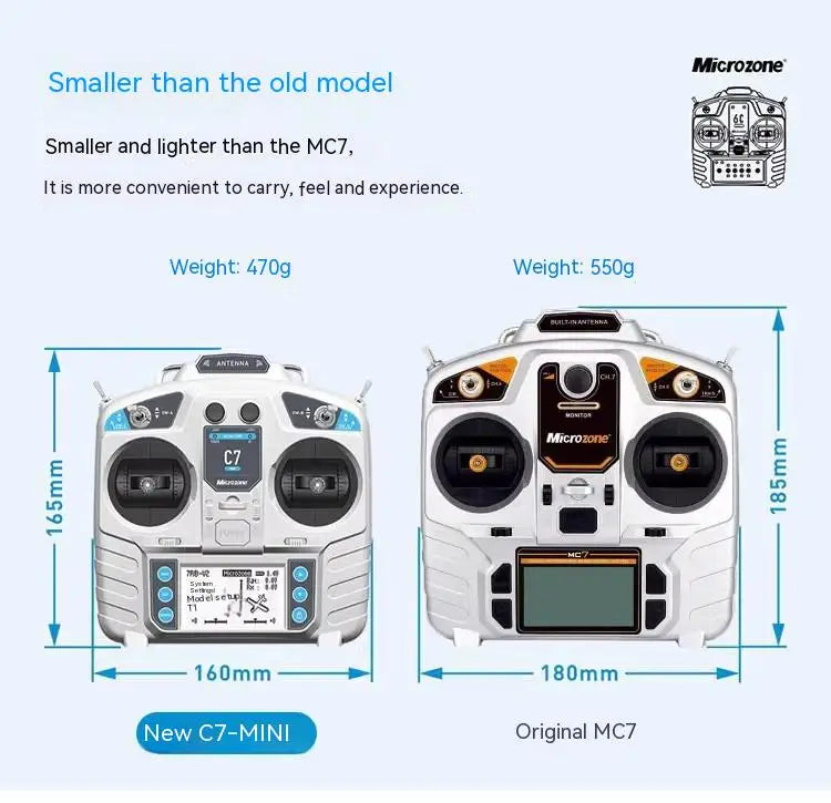 Microzone MC7 C7 Mini 2.4GHz Radio Transmitter