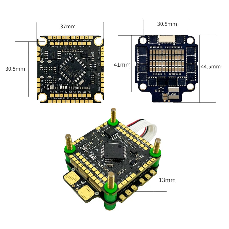 Aocoda-RC F460 V4 F405 60A FC & ESC Stack