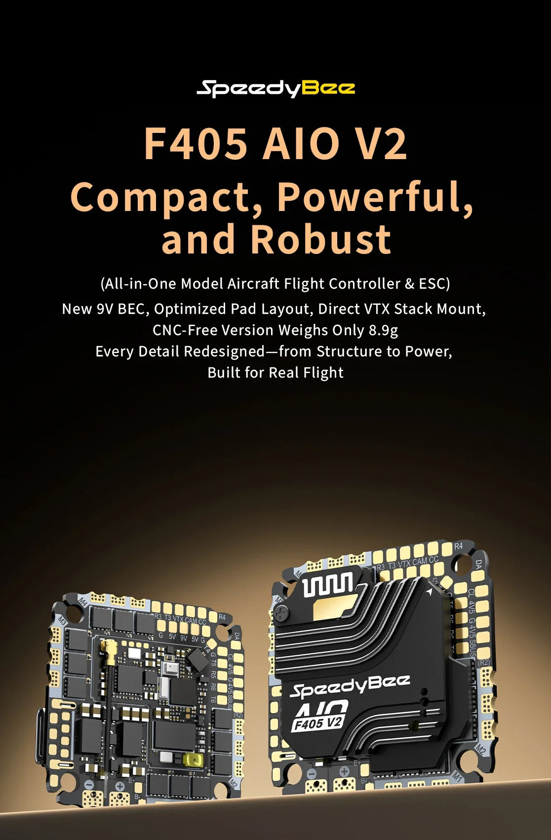 SpeedyBee F405 AIO V2 35A / 40A FC & ESC