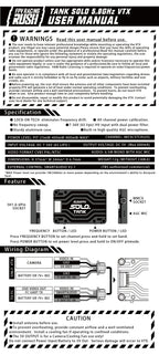 RUSHFPV Solo Tank 5.8GHz 1.6W FPV VTX