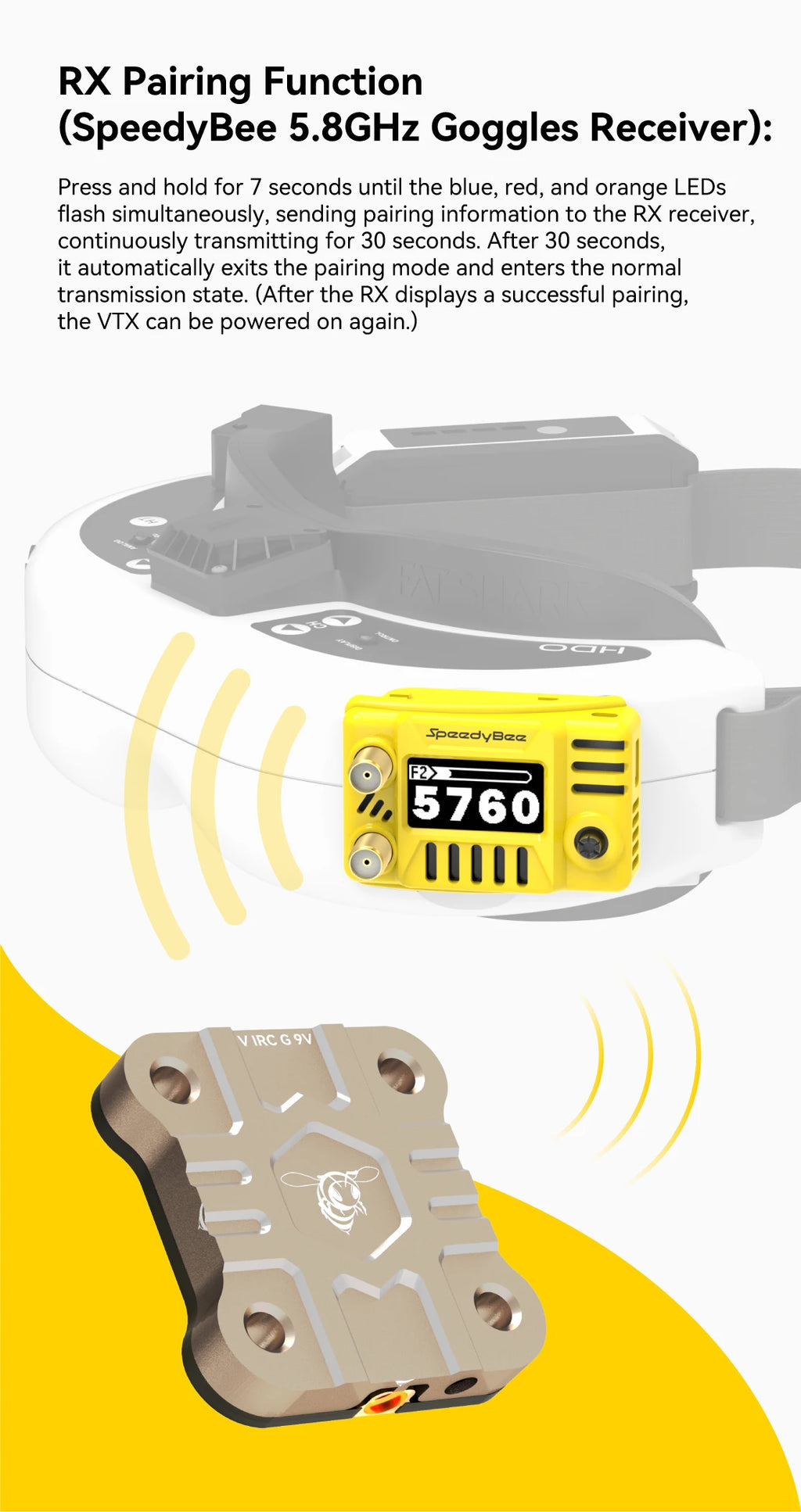 SpeedyBee TX ULTRA TX1600 5.8GHz 48CH 1.6W FPV VTX