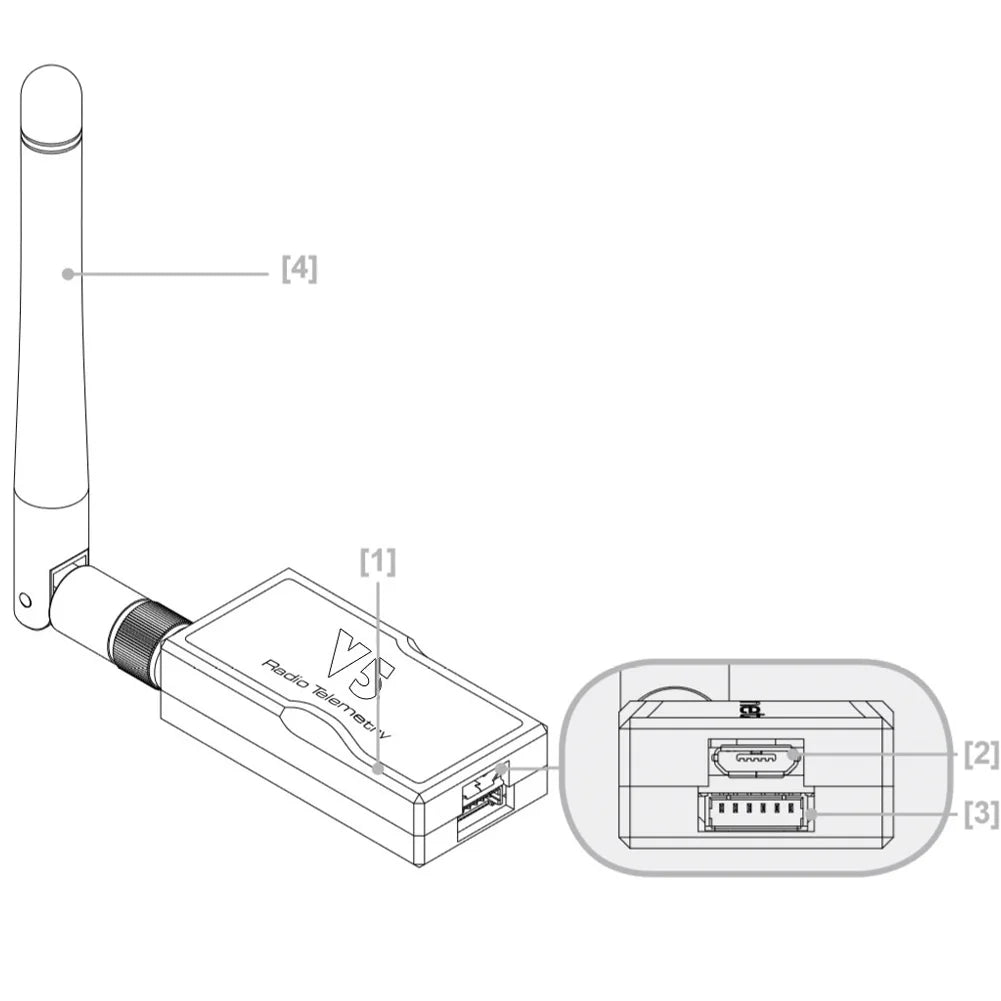 3DR V5 433/915MHz Telemetry Radio Module