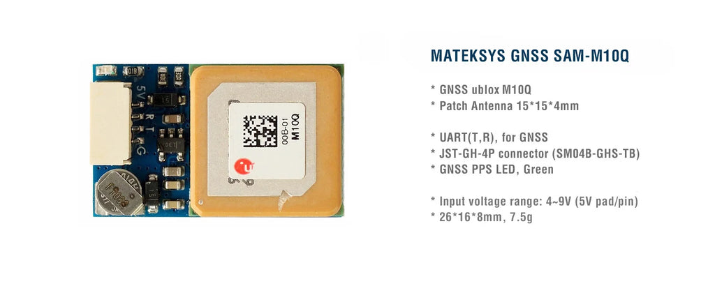 Matek Systems SAM-M10Q GPS & Compass Module