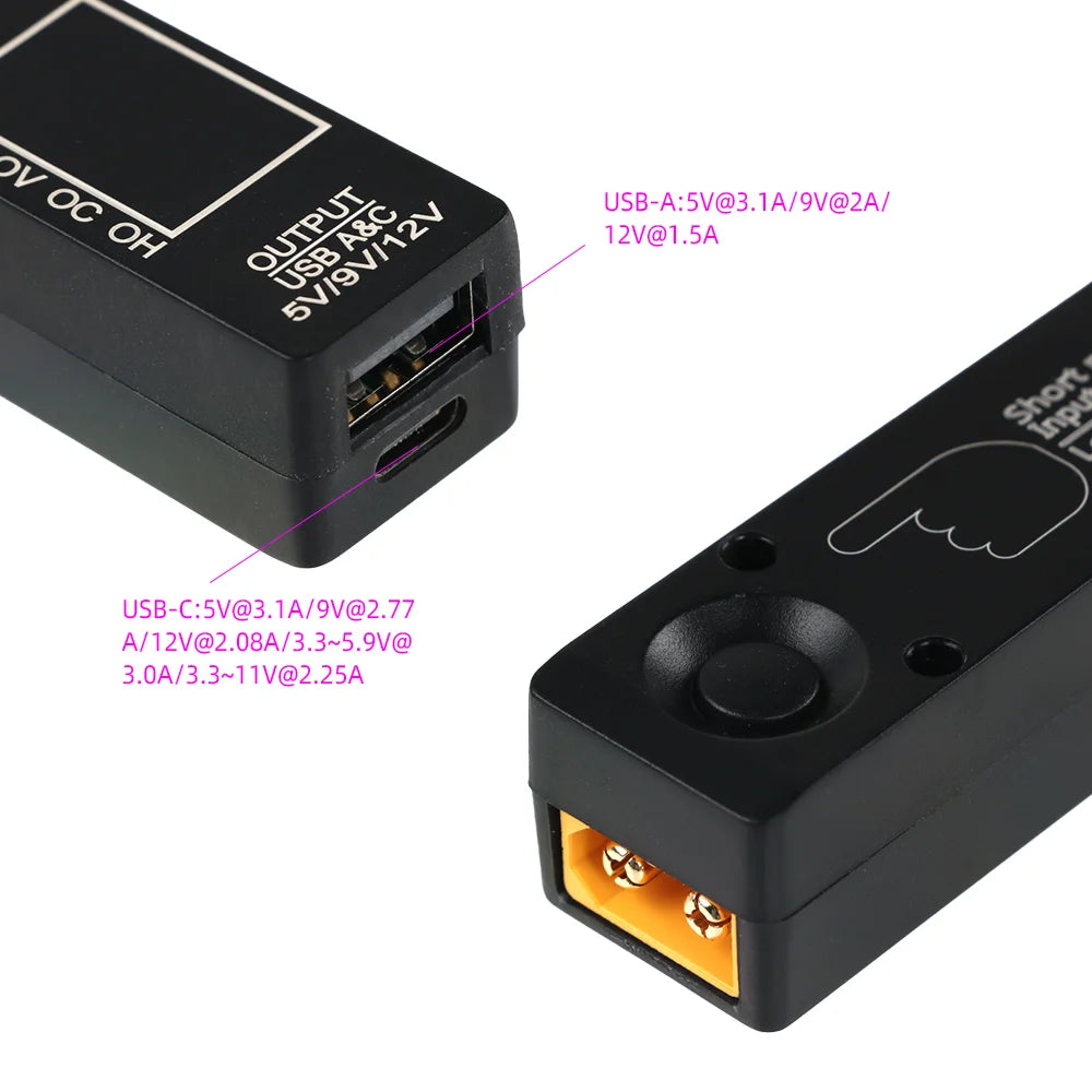 AOKoda PD3.0 XT60 to USB Power Adapter