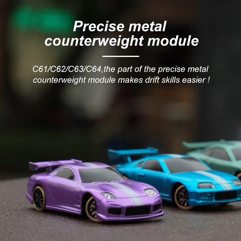 Turbo Racing C61 / C62 / C63 / C64 1:76 RTR RC Car with Drift Track