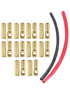 Gold Bullet Connectors 2.0-4.0mm - 10 Pair