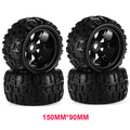 4pcs 1/8 RC Truck Tires & Wheels - 17mm Hex