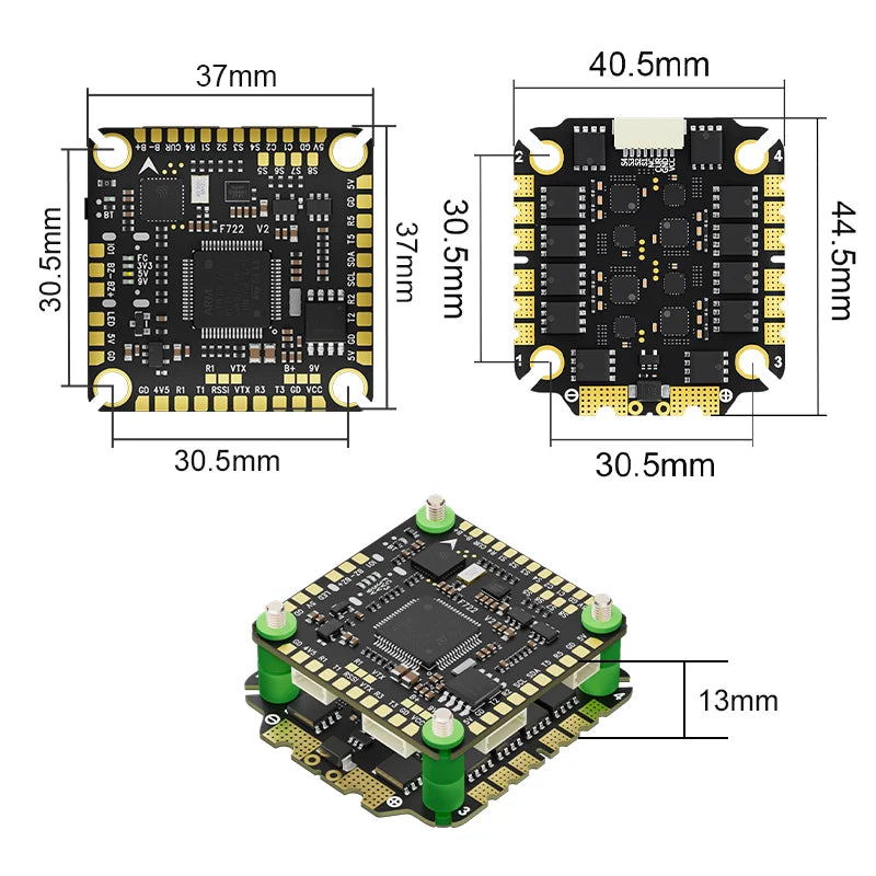Aocoda-RC F765S/F775S V2 65A/75A FC & ESC Stack