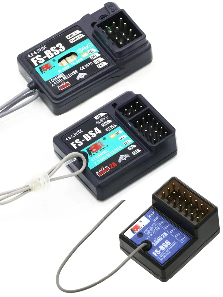 FlySky FS-BS3 / FS-BS4 / FS-BS6 Receiver with Gyro