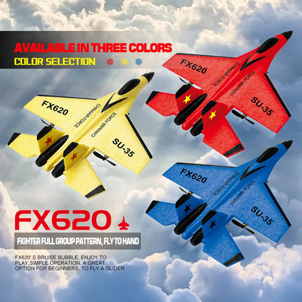2.4GHz EPP RC Airplane with LED Lights - SU35/F22/A380 Series