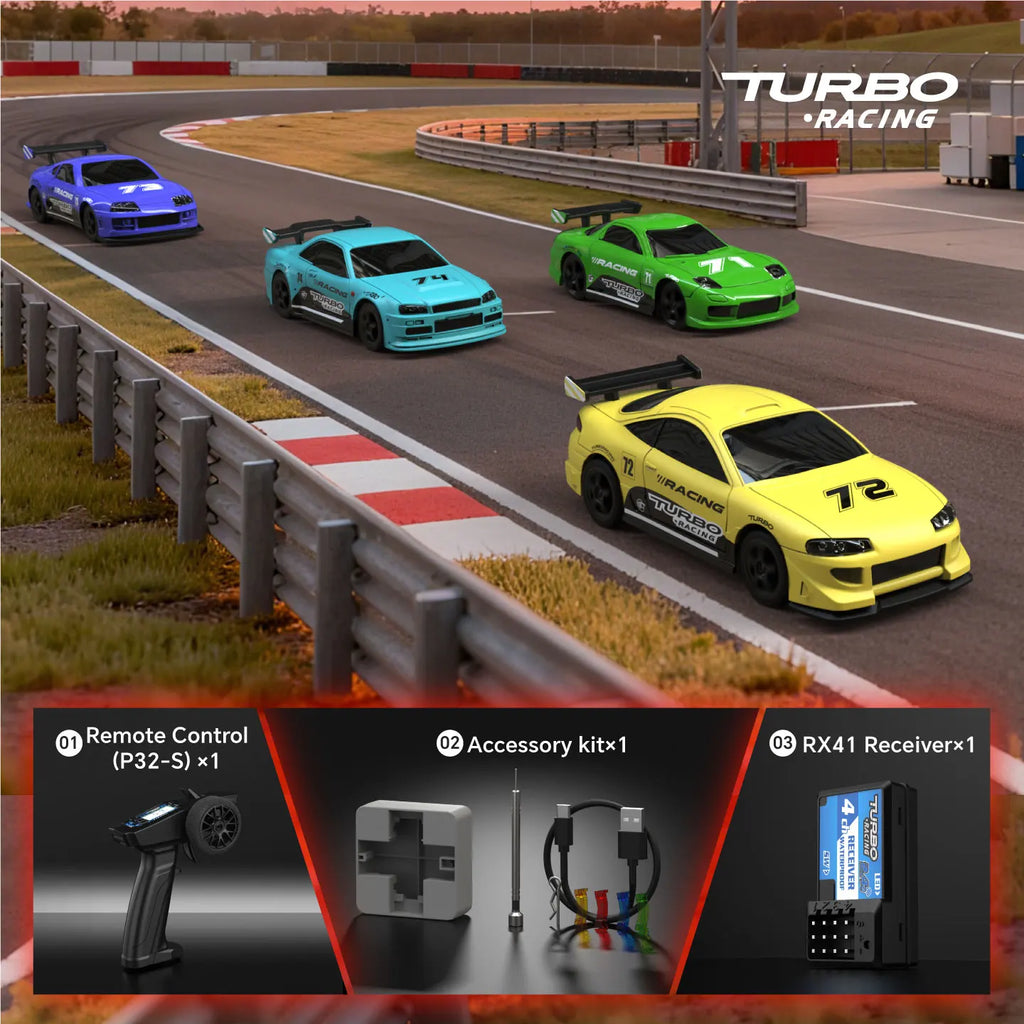 Turbo Racing C71 / C72 / C73 / C74 1:76 RTR RC Car Set