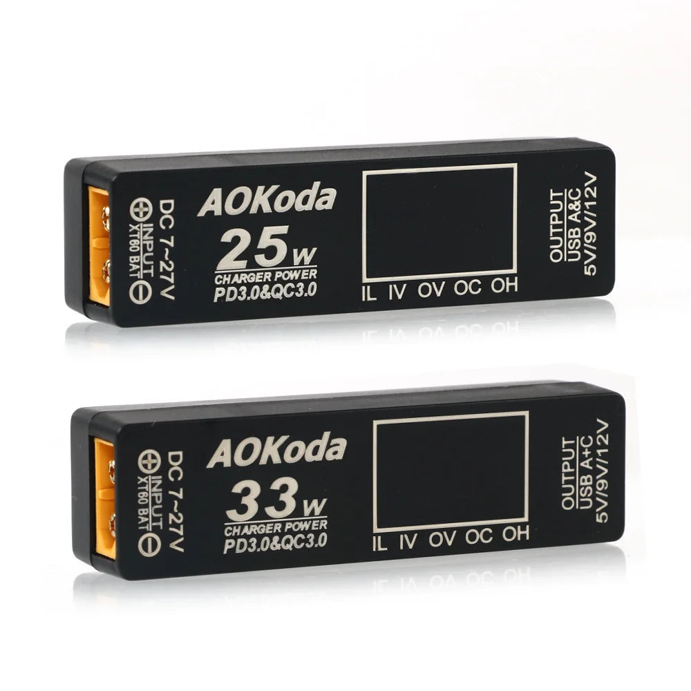AOKoda PD3.0 XT60 to USB Power Adapter